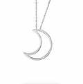Starry Night Moon Pendant Necklace