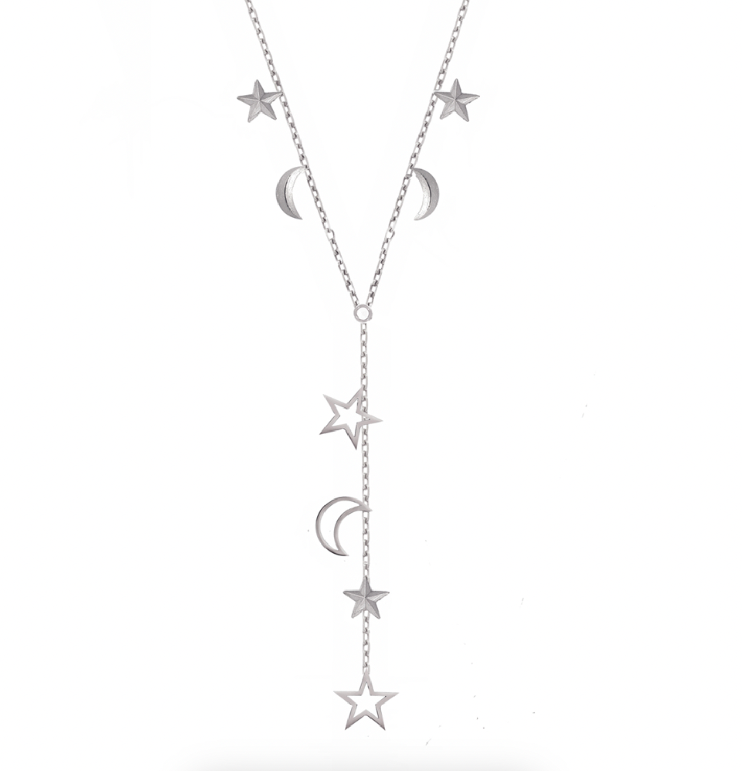Star and Moon Starry Night Necklace