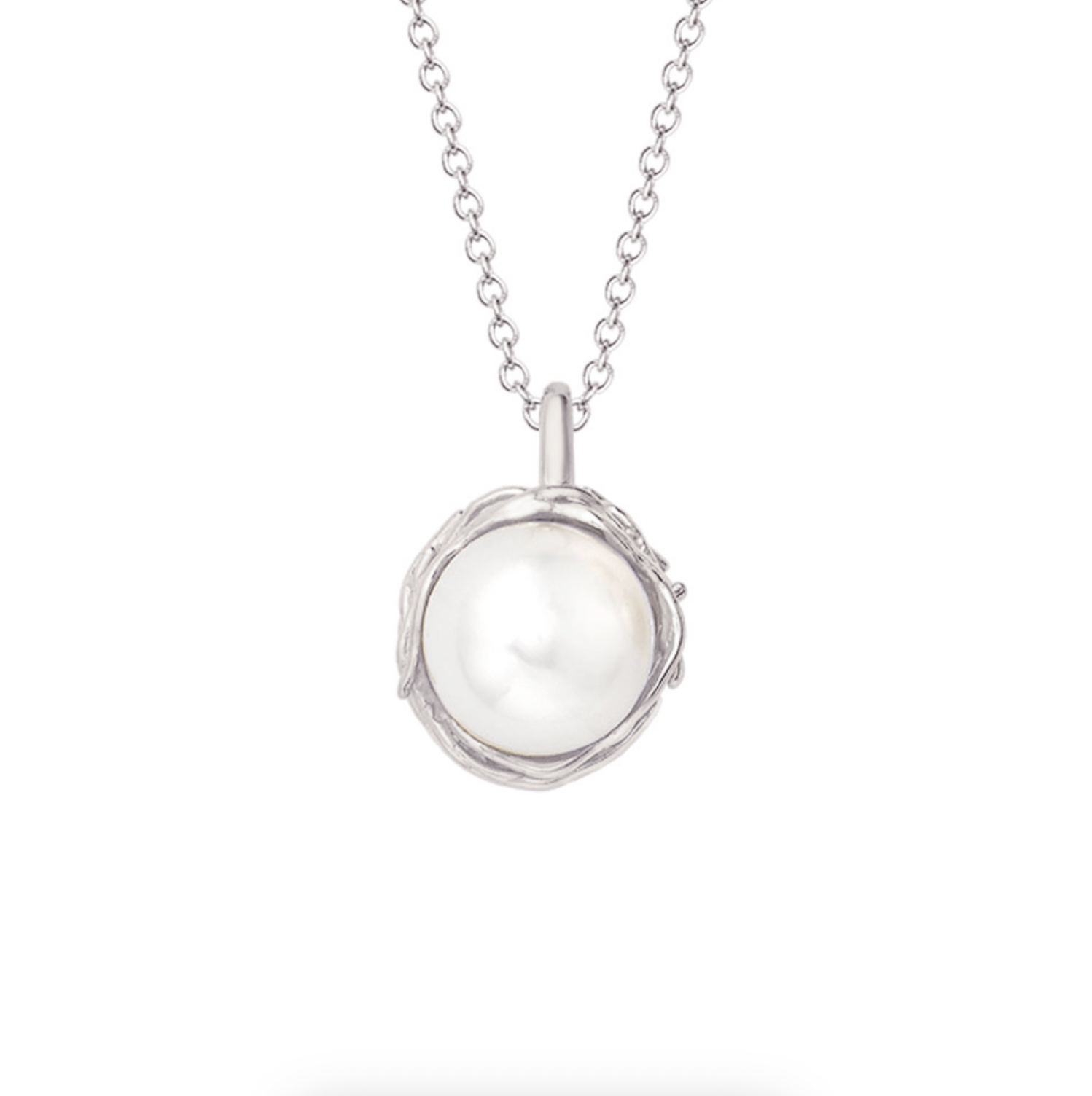 Willow Single Pearl Pendant Necklace